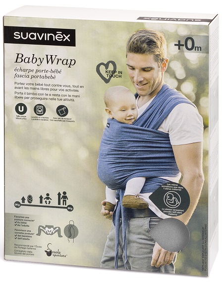 Nuova babywrap suavinex grigia
