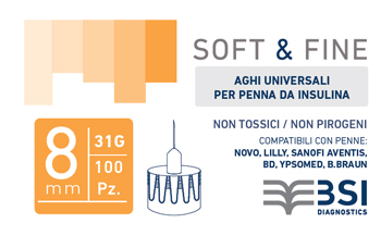 Soft&amp;fine Ago Ins.31g 8mm100pezzi