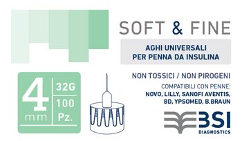 Soft&amp;fine Ago Ins.32g 4mm100pezzi