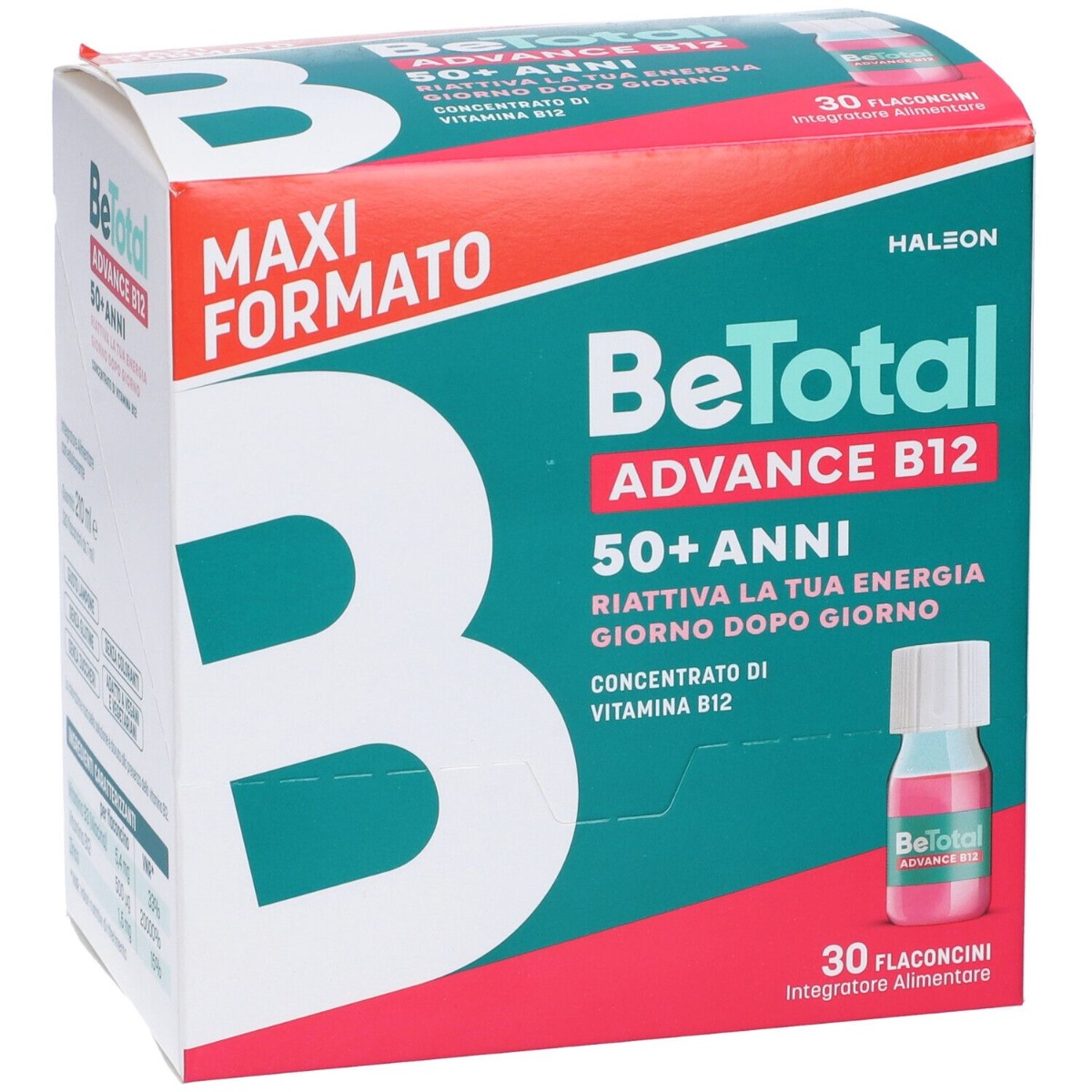 BeTotal Advance B12 50+ anni Maxi Formato 30 flaconcini a solo € 28,69 -   - Gli Specialisti del Benessere