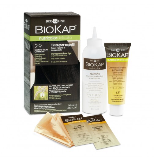 Biokap Nutricolor Delicato 2.9 Tinta Per Capelli Castano Scuro Cioccolato