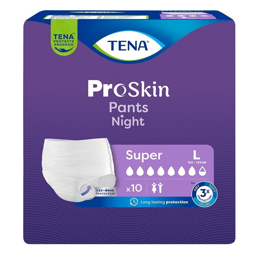 Tena ProSkin Pants Night Super L 10 Pezzi