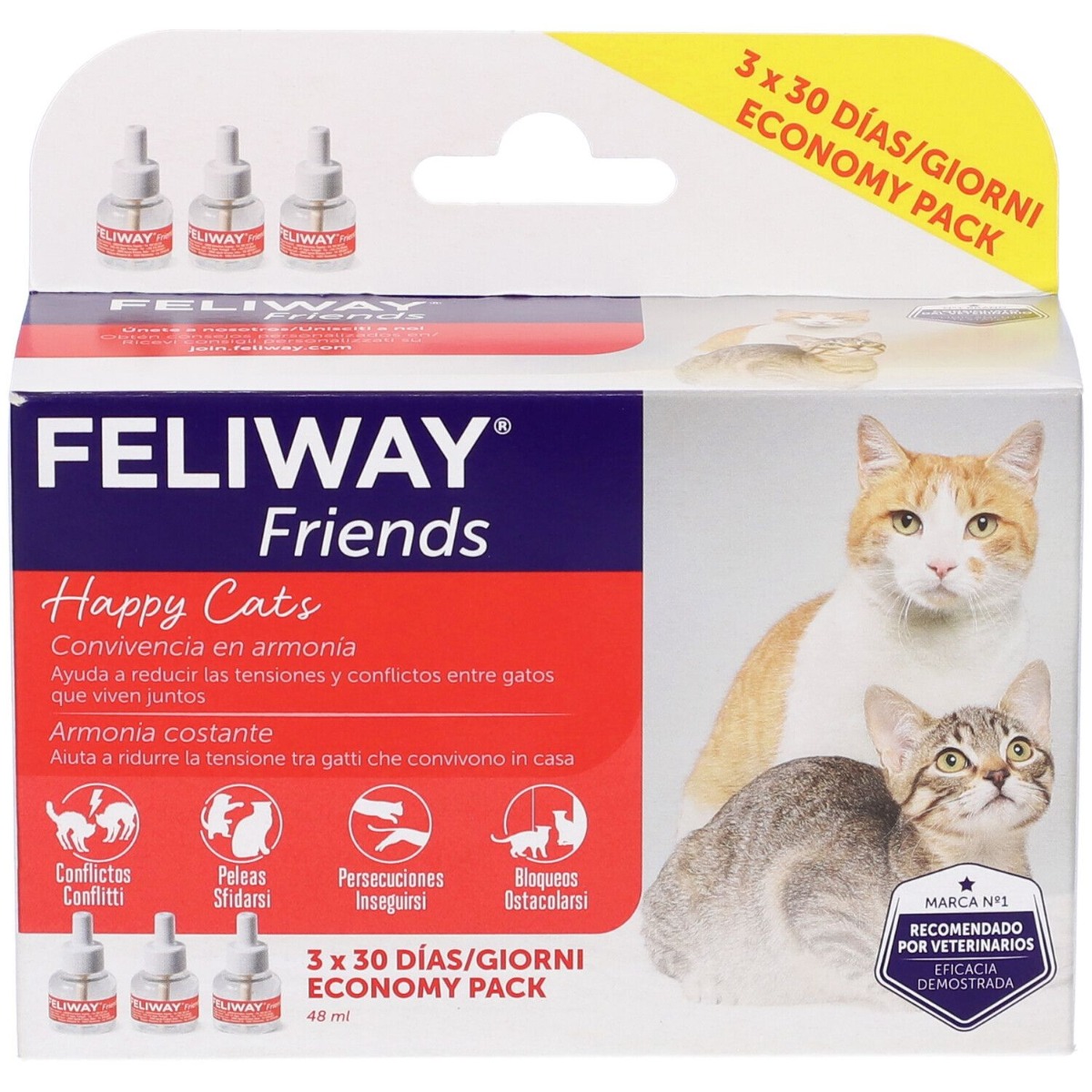 Feliway Friends 3 Ricariche Per Gatti 3 Pezzi-image