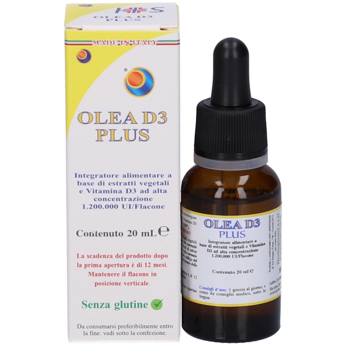 Olea d3 plus gocce 20ml