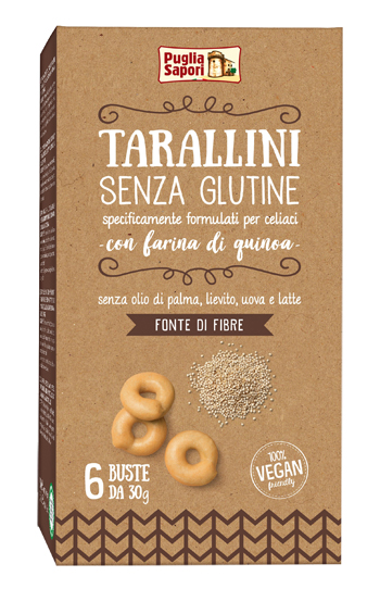 Tarallini senza glutine con farina di quinoa 180g