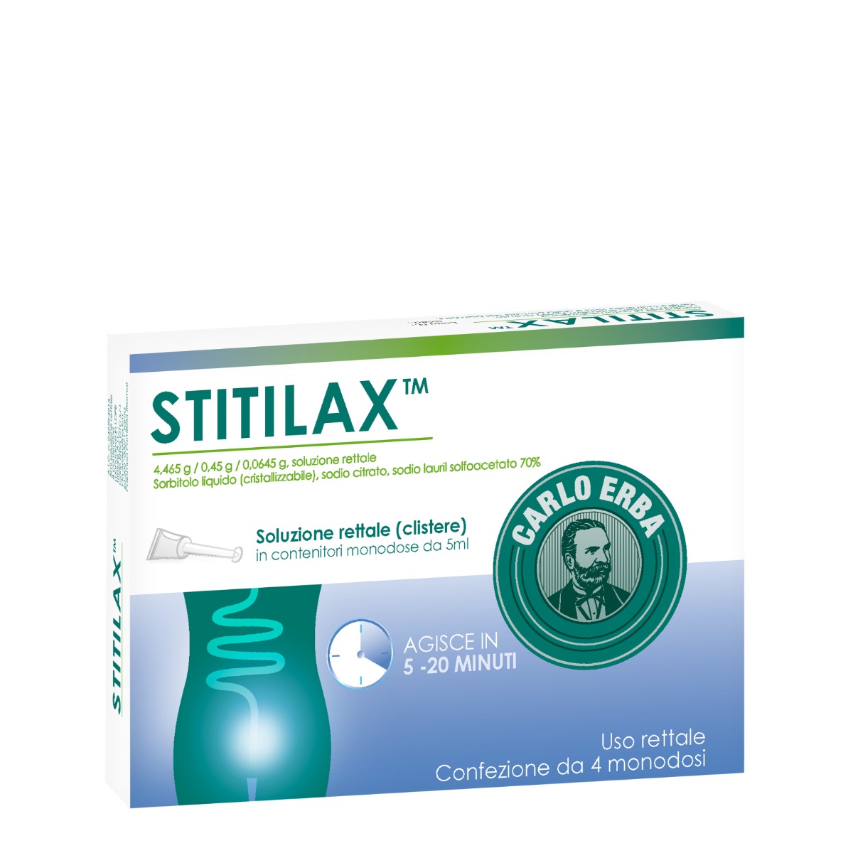 Stitilax Soluzione Rettale 4 Clisteri Monodose 5 ml