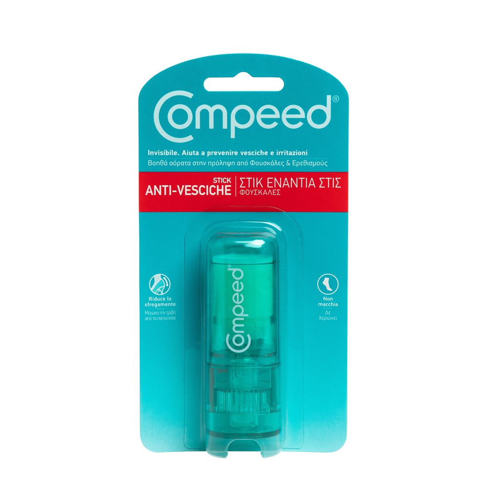 COMPEED Stick Anti Vesciche, Invisibile e Anti Macchia, Protegge dallo sfregamento, Ideale per tutte le parti del corpo