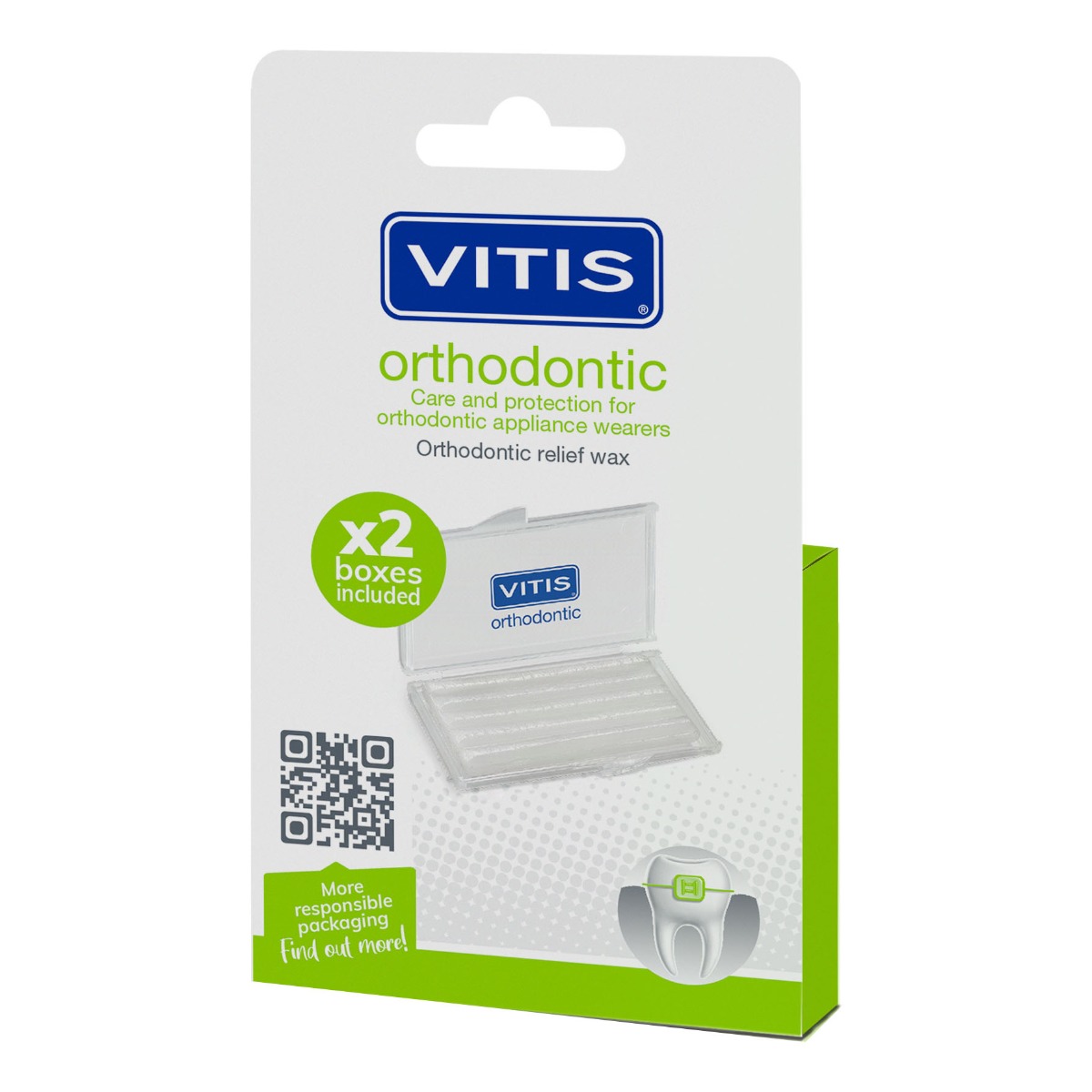 Vitis Orthodontic Cera Protettiva 2 Pezzi