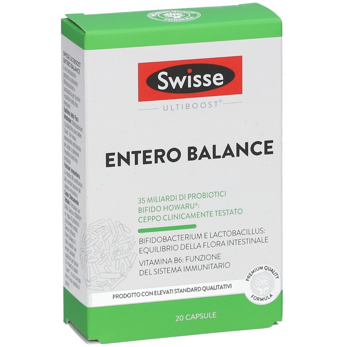 Swisse Entero Balance Integratore Probiotici 20 Capsule