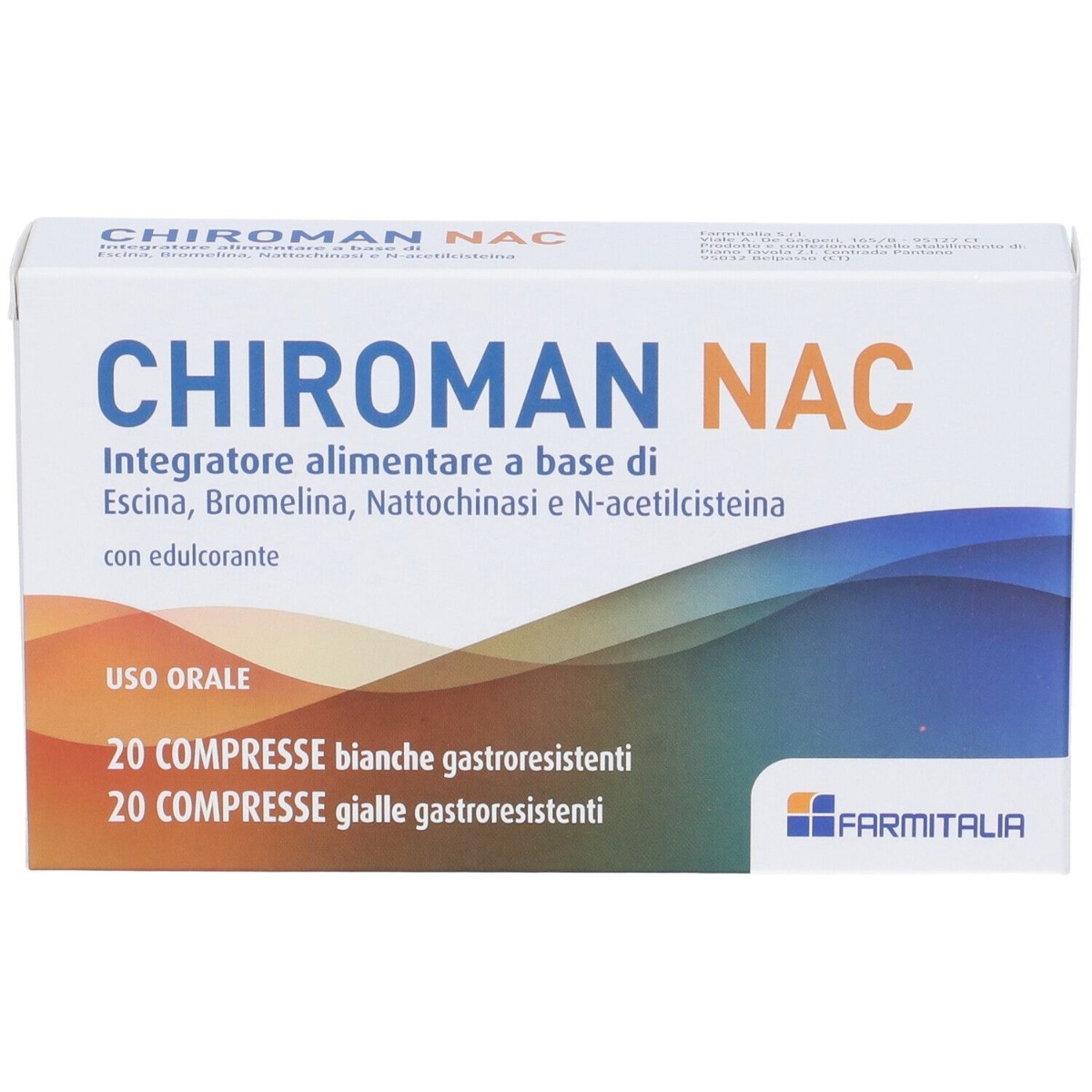 Chiroman Nac Integratore Fertilità Maschile 20 Compresse Bianche + 20 Compresse Gialle