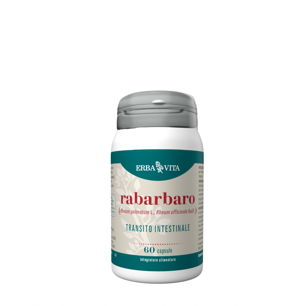 Erba Vita Monoplanta Rabarbaro Integratore Transito Intestinale 60 Capsule
