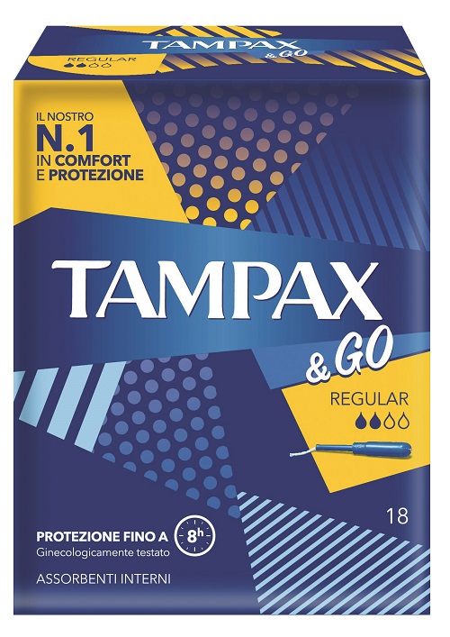 Tampax &amp;go Regular 18pezzi 8422