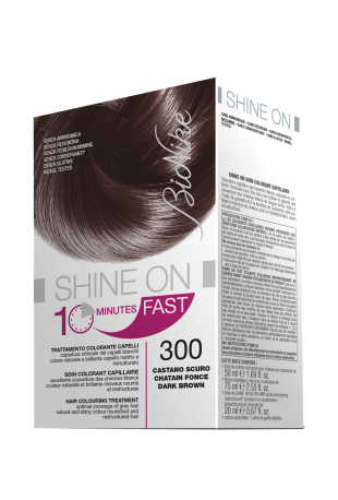 BioNike Shine On 10 Minutes Fast Tinta veloce 300 Castano Chiaro 60 ml + 60 ml