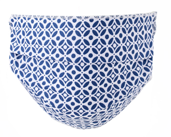 Set 2 mascherine stampate blu/r 2 pezzi