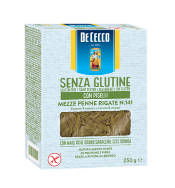 De cecco m-penne/piselli 250g
