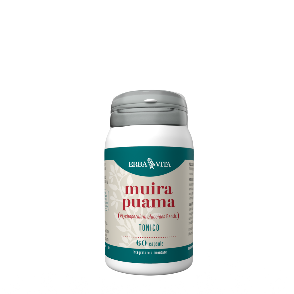Erba Vita Muira Puama Tonico Disfunzione Erettile 60 Capsule