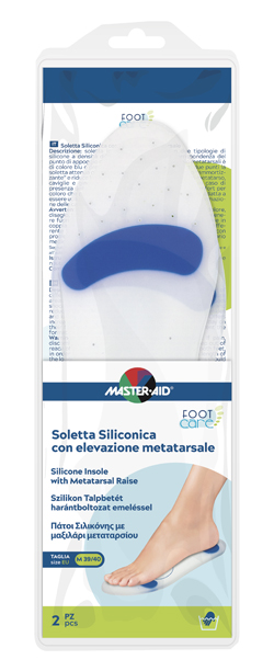 Master-aid foot care soletta siliconica medium 39-40 eu elev metatarso