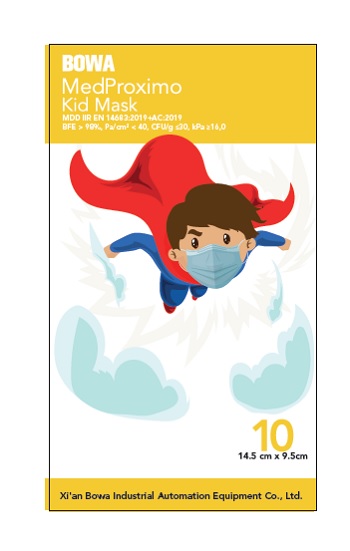 Mascherina chirurgica monouso a 3 strati medproximo kids 10 pezzi