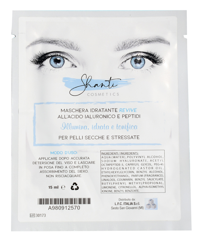 Shanti cosmetics maschera idratante revive 15 ml