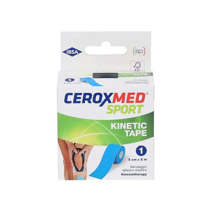 Ceroxmed Sport Kinetic Tape Blu 5 cm x 5 m