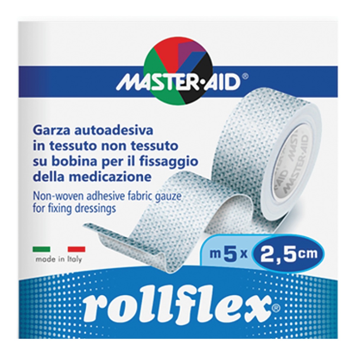 Master-Aid Rollflex Garza Autoadesiva 5 m x 2,5 cm