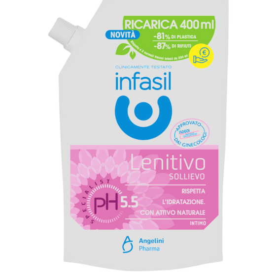 Infasil Detergente Ph Specialist 5.5 Intimo Lenitivo Sollievo - Ricarica 400 ml