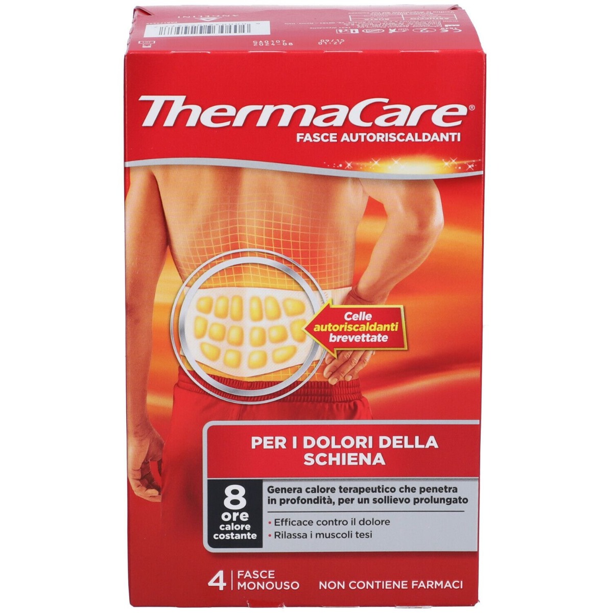 ThermaCare Fasce Autoriscaldanti Schiena 4 Pezzi