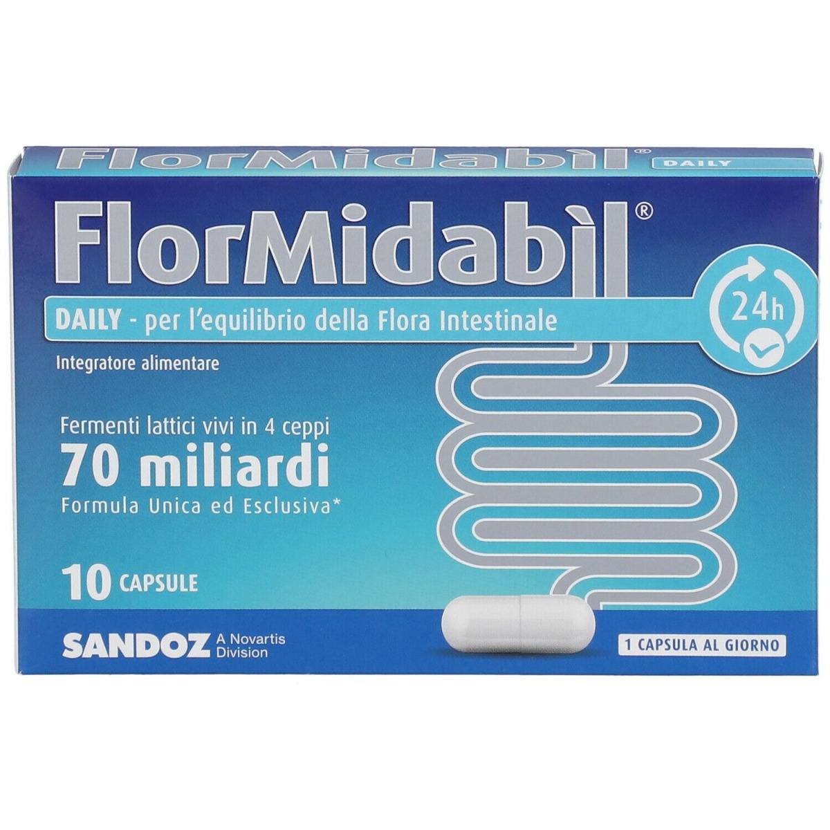 FlorMidabil Daily Integratore Fermenti Lattici 10 Capsule