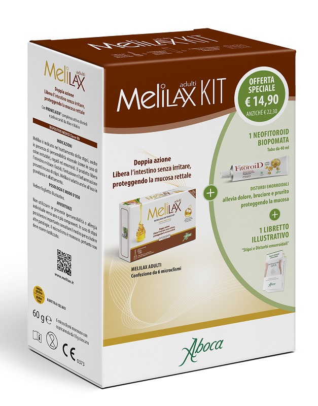 Melilax adulti kit composto da melilax adulti + neofitoroid pomata