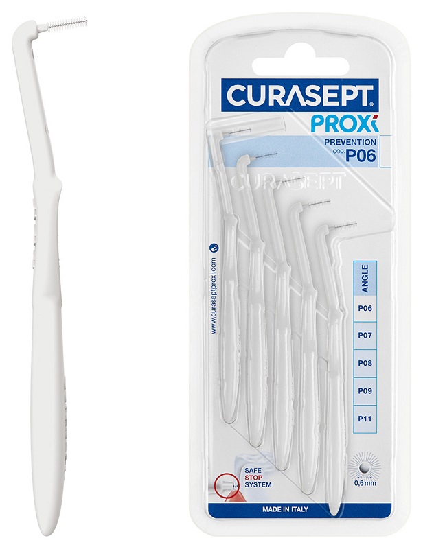 Curasept Proxi Angle Prevention P06 ISO 0 Scovolino Bianco 5 Pezzi