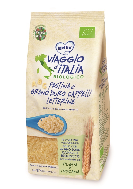 Mellin bio pasta letterin/cappel