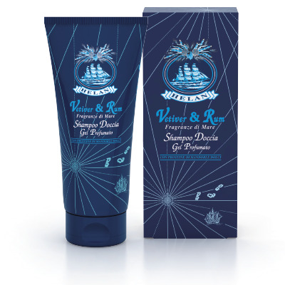 Helan vetiver rum shampoo doccia gel profumato 200 ml