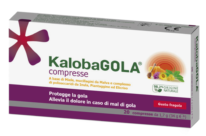 Kalobagola Fragola Per Il Benessere Della Gola 20 Compresse