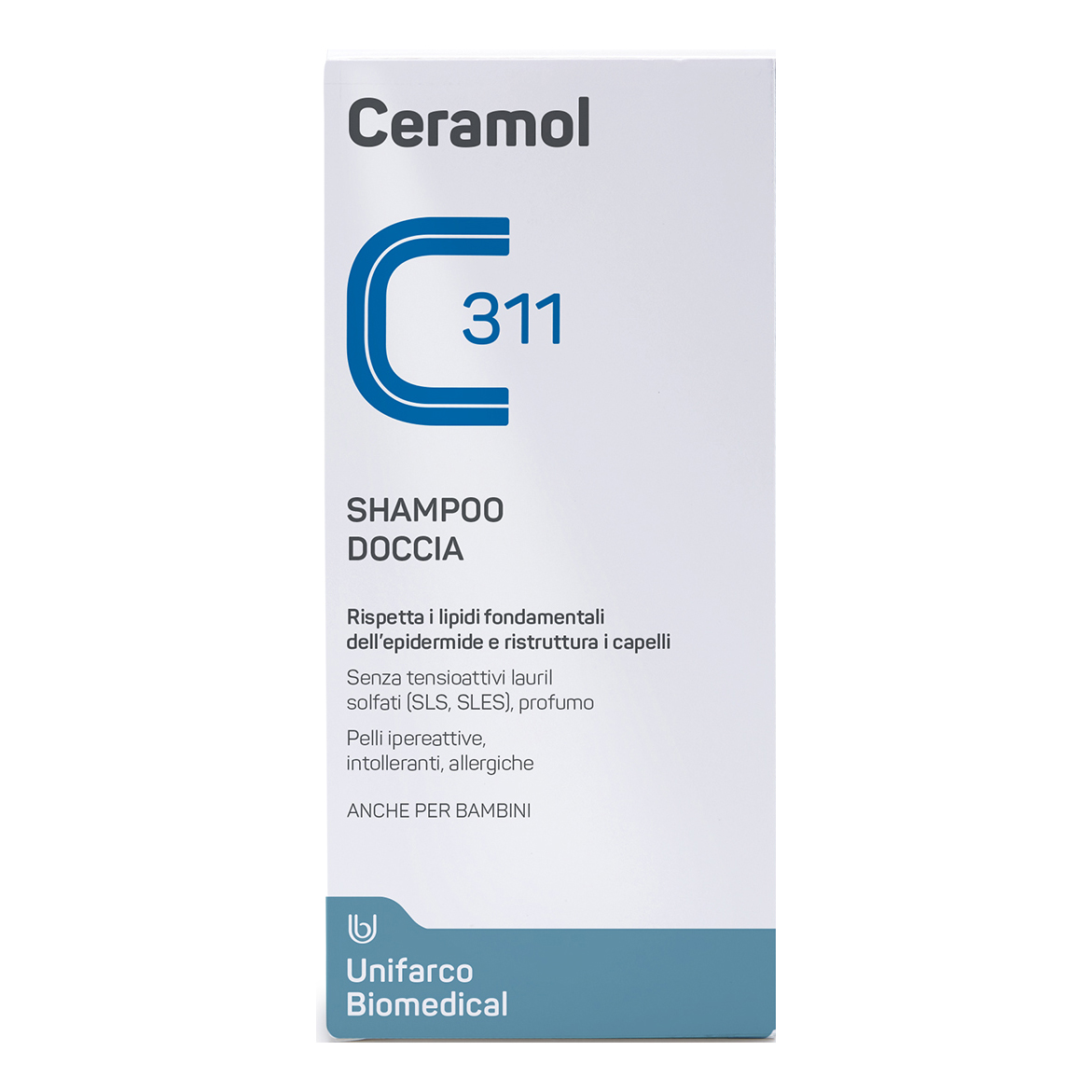 Ceramol 311 Shampoo Doccia Detergente Corpo e Capelli