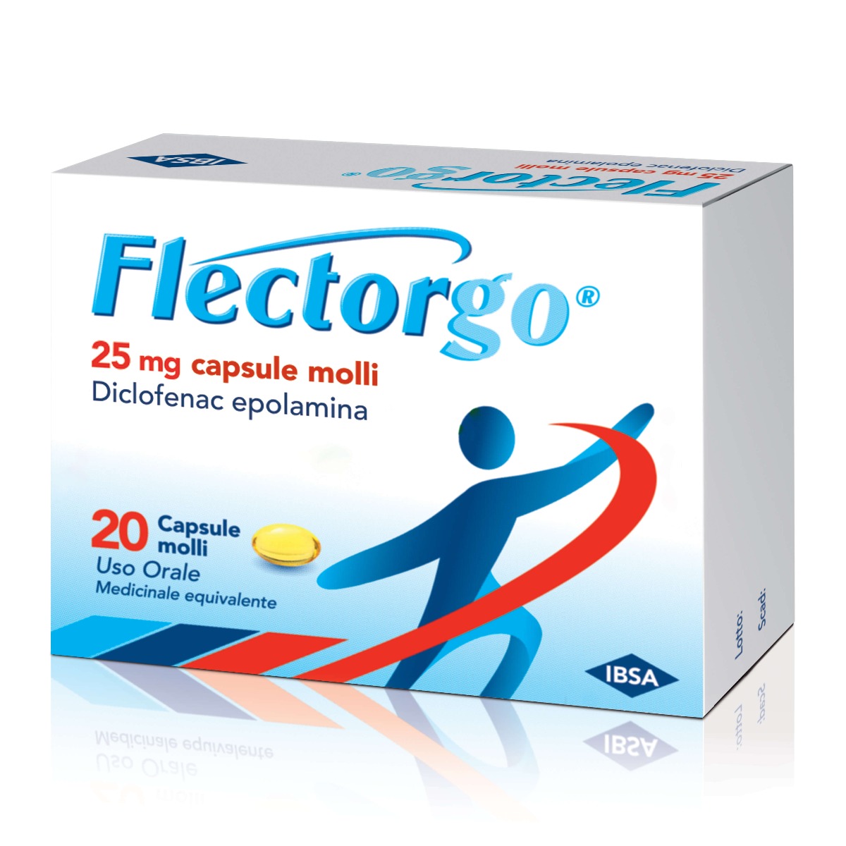 Flectorgo Capsule 25 mg Diclofenac Antidolorifico 20 Capsule Molli