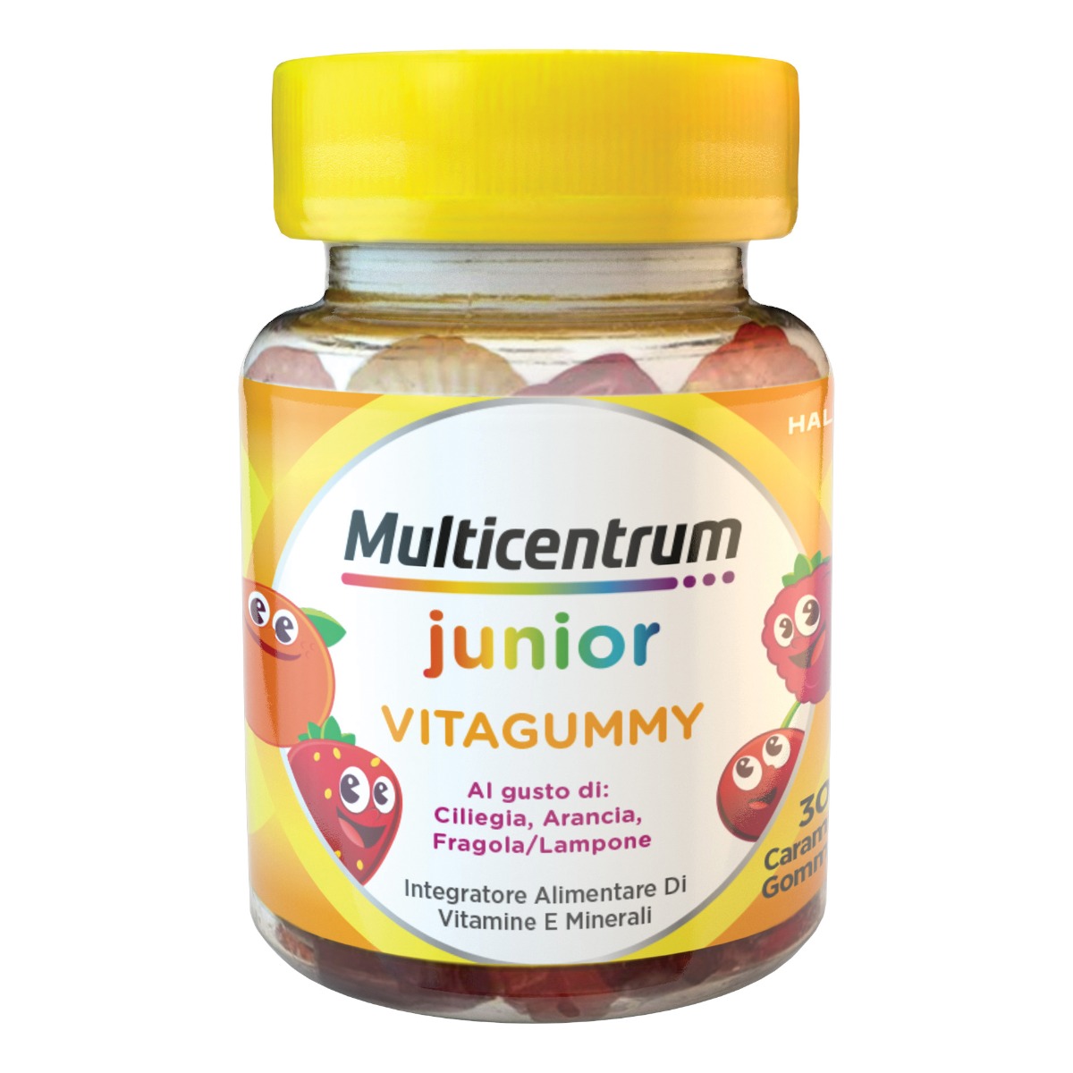 Multicentrum Vitagummy Integratore Vitamine Bambini 3+ Vitamina D Iodio Ferro 30 Caramelle