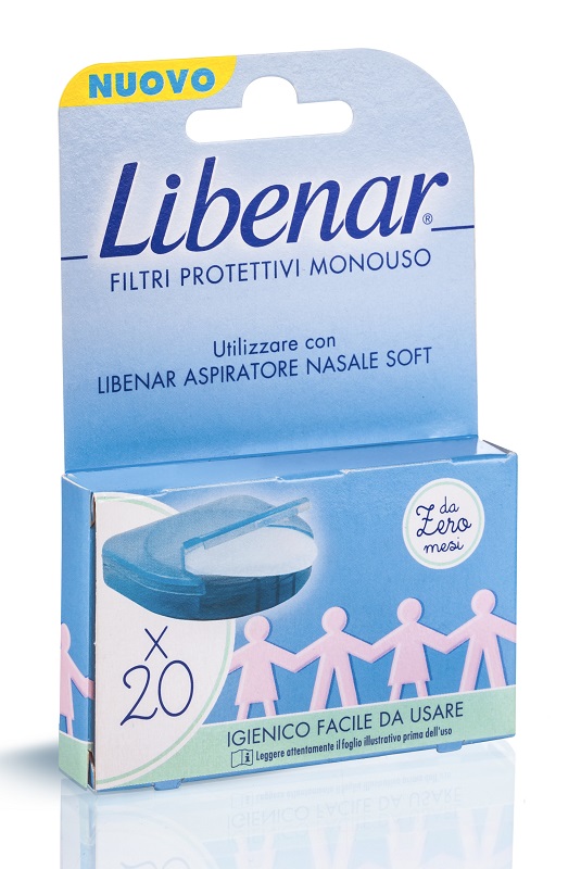 Libenar aspiratore nasale soft filtri 20 pezzi
