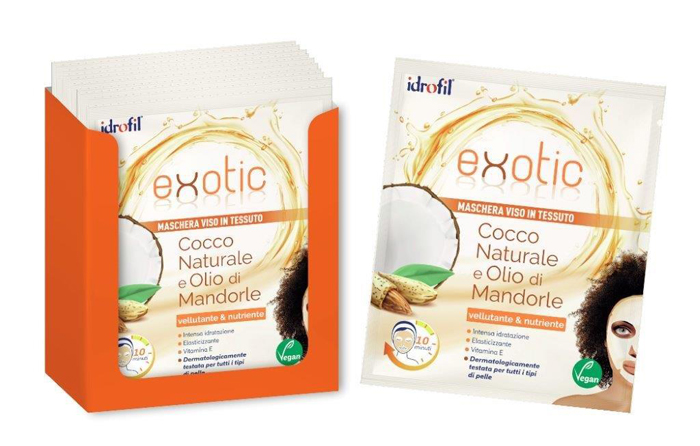 Maschera viso tessuto exotic 1 pezzo