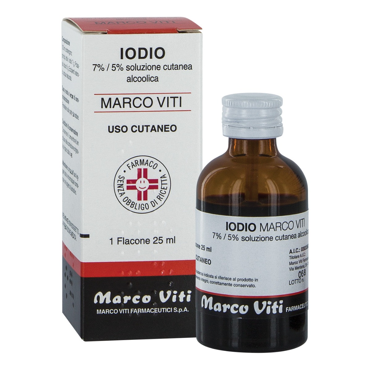 Iodio Soluzione Alcoolica Marco Viti 25 ml 1 Flacone