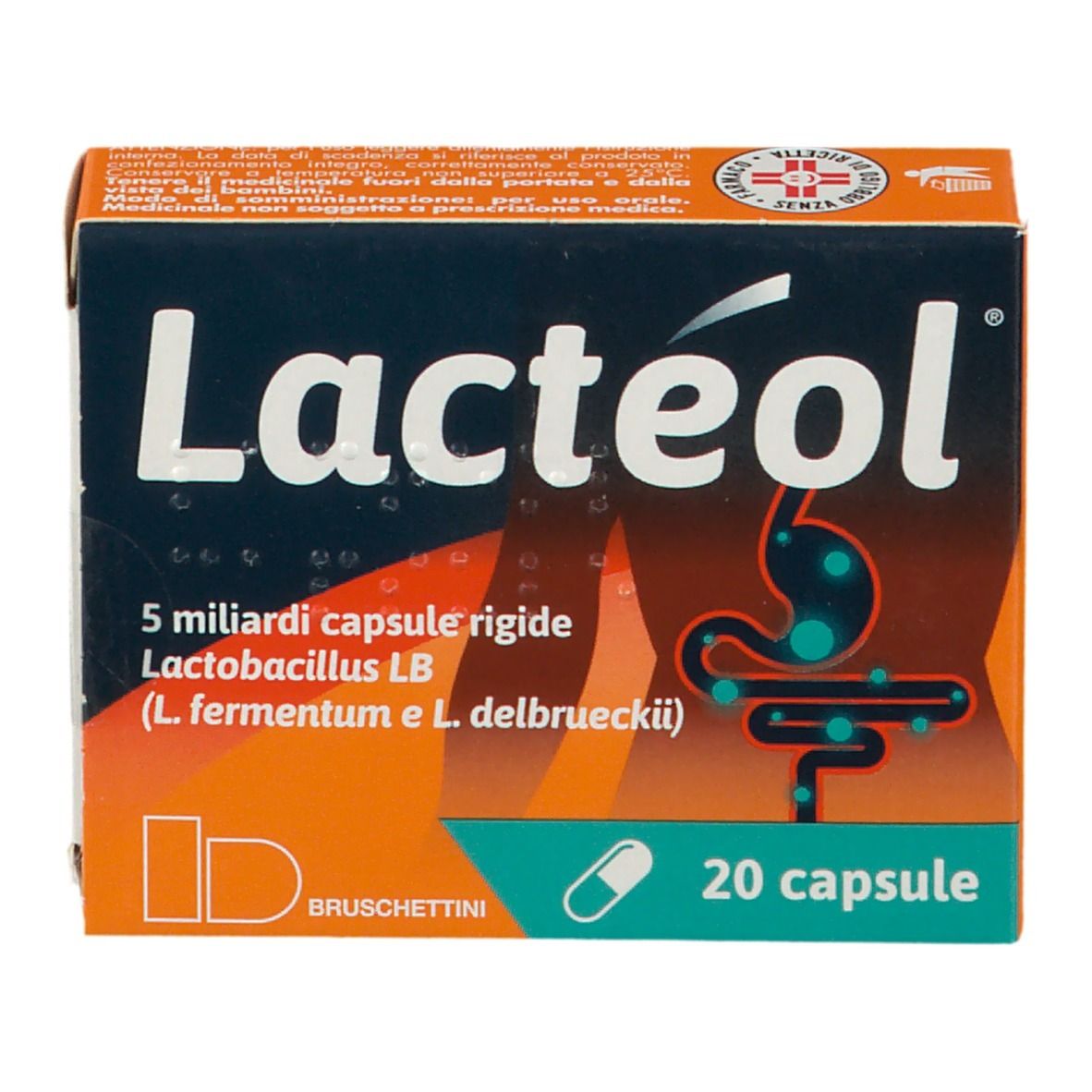 Lacteol Fermenti Lattici 5 miliardi Lactobacillus LB 20 Capsule