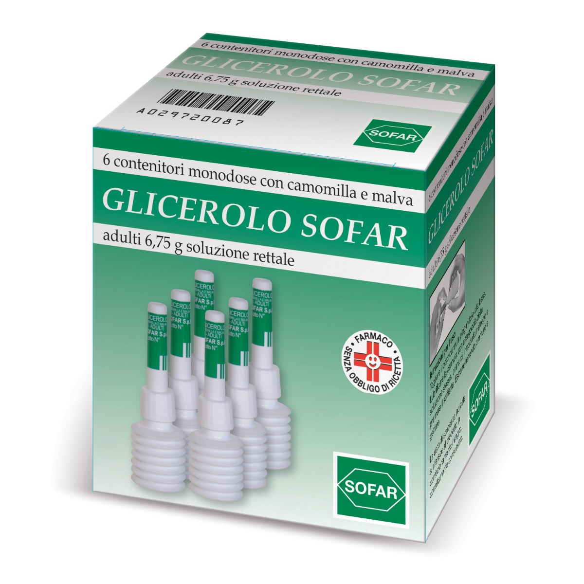 Glicerolo Sofar 6.75 g Confezione 6 Pezzi