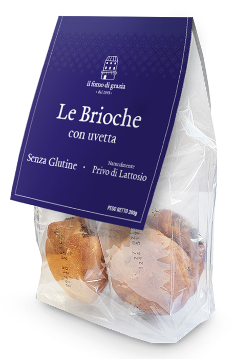 Il forno di grazia brioche con uvetta 200 g