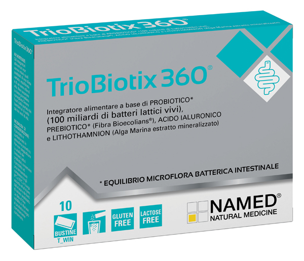 Named Triobiotix 360 Probiotico per Flora Intestinale 10 bustine