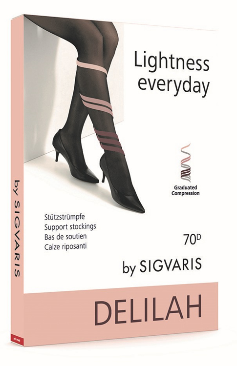 SIGVARIS DELILAH 70 DENARI FLAT COSCIA SKIN 5
