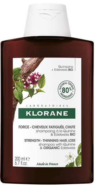 Klorane Shampoo alla Chinina E Stella Alpina Bio Caduta Capelli 200 ml