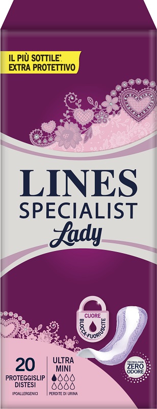 Pannolone sagomato lines specialist ultramini 20 pezzi
