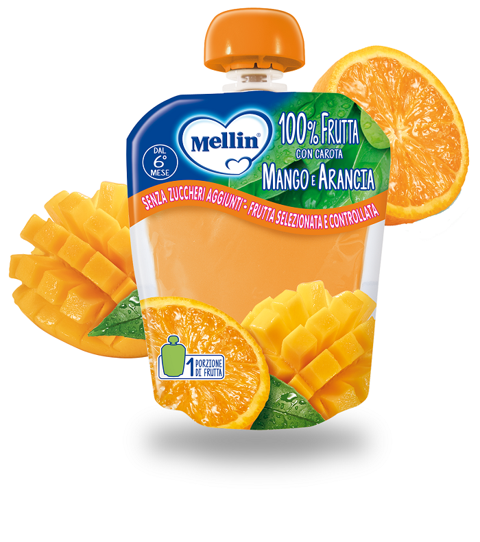 Mellin pouch arancia-mango 90g