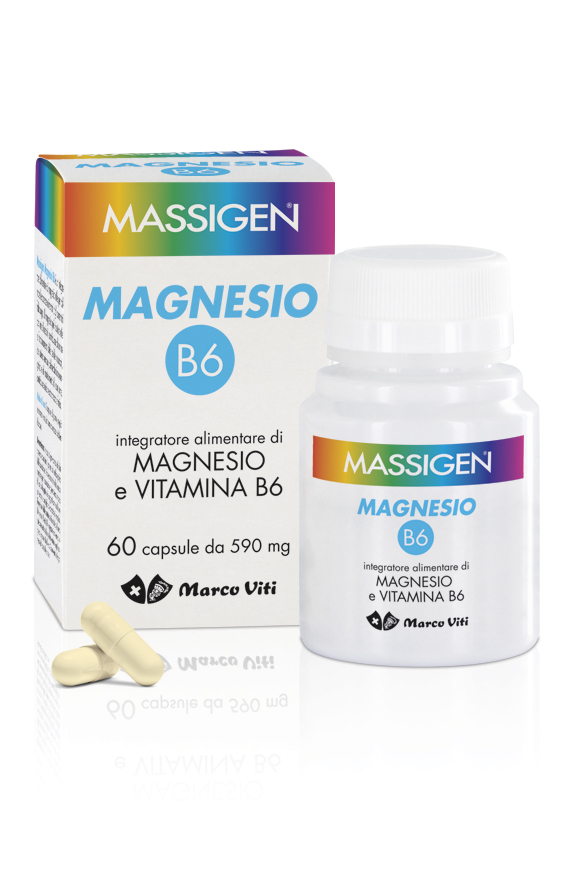 Massigen Magnesio B6 Integratore 60 Capsule