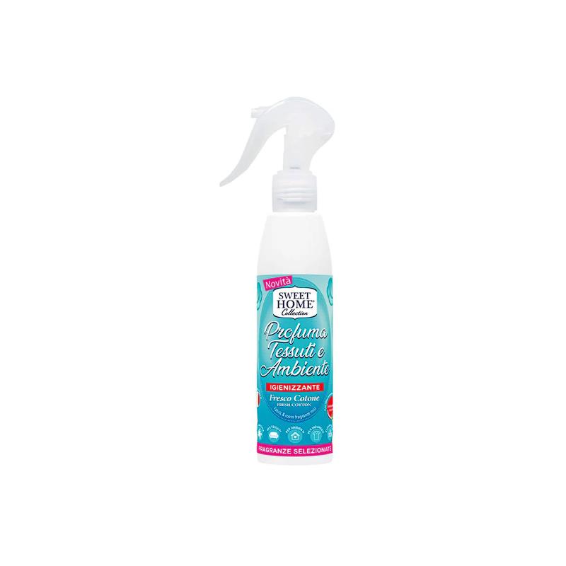 SWEET HOME - Fresco Cotone - Profumatore Spray Per Tessuti Ed Ambienti 250 Ml