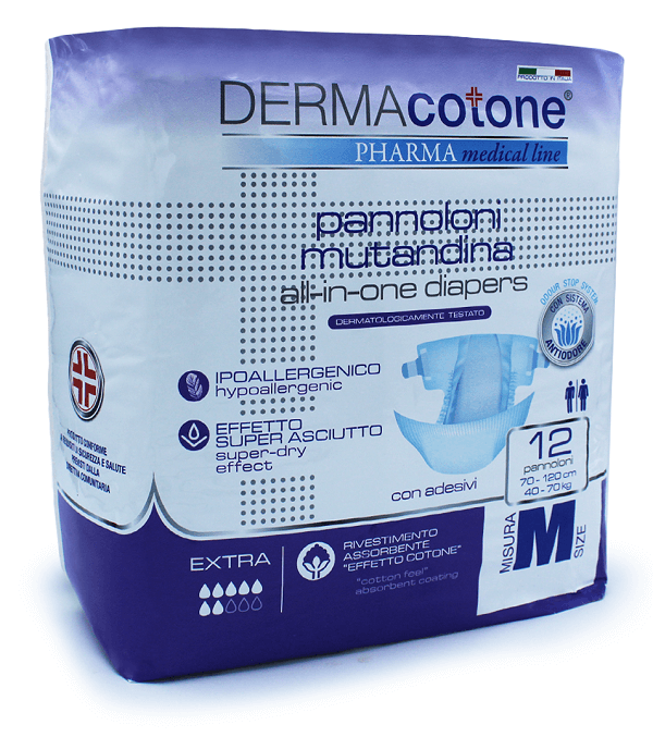 Pannolone Mutandina Per Incontinenza Dermacotone M 12 Pezzi